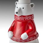 Vern Yip by SKL Home Polar Cove Lotion/Soap Dispenser, Red/White