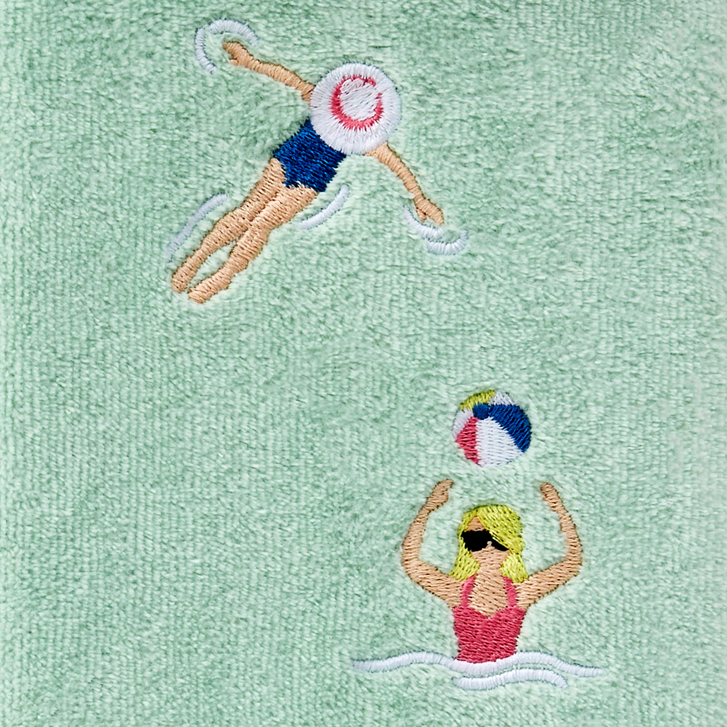 Pool Party 2-Piece Hand Towel Set, Misty Jade