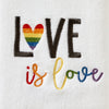 Love Is Love 2-Piece Hand Towel Set, White