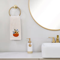 Pumpkin Bouquet 2-Piece Hand Towel Set, Natural
