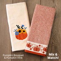 Pumpkin Vine 2-Piece Hand Towel Set, Spice