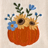 Pumpkin Bouquet 2-Piece Hand Towel Set, Natural