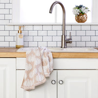 Pumpkin Jacquard 2-Piece Hand Towel Set, Tan