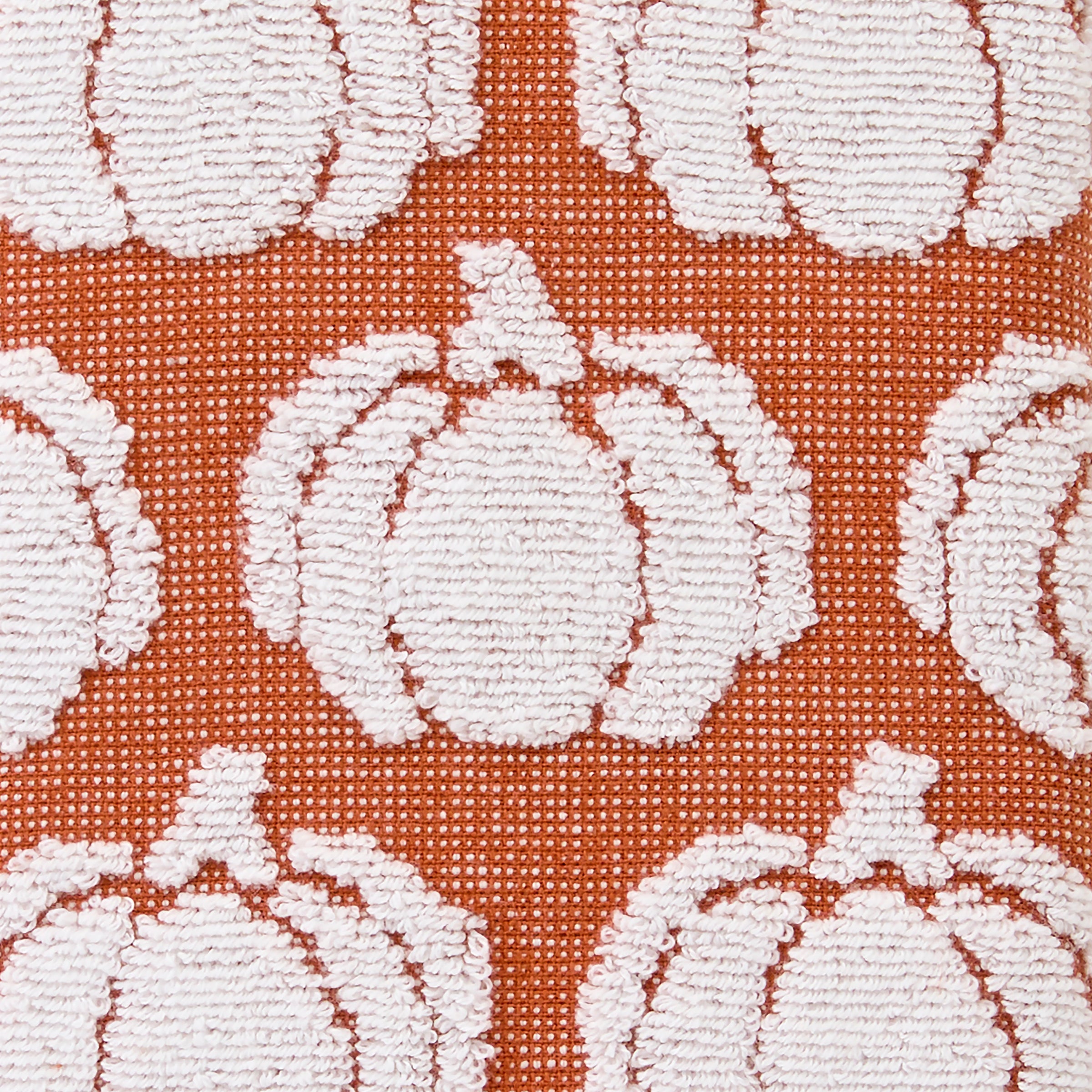 Pumpkin Sculpted 2-Piece Hand Towel Set, Spice