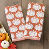 Pumpkin Sculpted 2-Piece Hand Towel Set, Spice