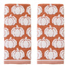 Pumpkin Sculpted 2-Piece Hand Towel Set, Spice