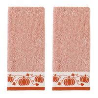 Pumpkin Vine 2-Piece Hand Towel Set, Spice