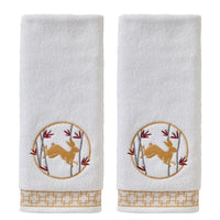 Vern Yip by SKL Home, Zodiac Rabbit 2-Piece Hand Towel Set, White