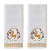 Vern Yip by SKL Home, Zodiac Ram 2-Piece Hand Towel Set, White