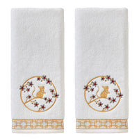 Vern Yip by SKL Home, Zodiac Rat 2-Piece Hand Towel Set, White