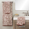 Renan Turkish Cotton Jacquard Bath Towel, Clay/Oxford