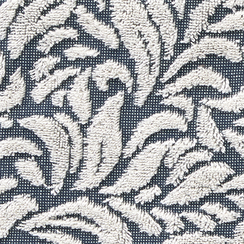 Renan Turkish Cotton Jacquard 2-Piece Hand Towel Set, Blue/Oxford