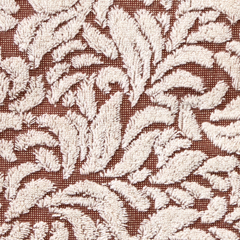 Renan Turkish Cotton Jacquard 2-Piece Hand Towel Set, Clay/Oxford