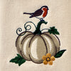 Robin On Pumpkin 2-Piece Hand Towel Set, Natural
