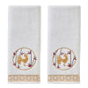 Vern Yip by SKL Home, Zodiac Rooster 2-Piece Hand Towel Set, White