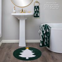 Mod Tree Bath Rug, Evergreen