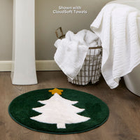 Mod Tree Bath Rug, Evergreen