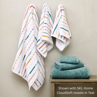Modesto Stripe Jacquard  2-Piece Hand Towel Set, Multi