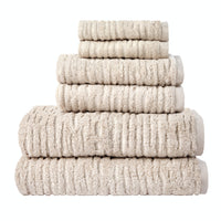 CloudSoft Cotton Luxury 6-Piece Towel Set, Oatmeal