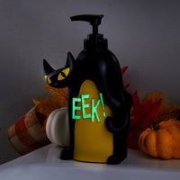 Scary Cat Glow-In-The-Dark Lotion/Soap Dispenser, Black