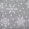 Scattered Snowflakes Jacquard Bath Towel, Gray