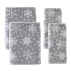 Scattered Snowflakes 4pc Bath & Hand Towel Set, Gray