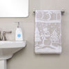 Scenic Snowman Jacquard Bath Towel, Gray