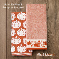Pumpkin Vine 2-Piece Hand Towel Set, Spice