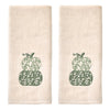 Scroll Pumpkin 2-Piece Hand Towel Set, Natural