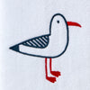 Seagull Portrait 2-Piece Hand Towel Set, White