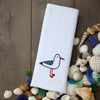 Seagull Portrait 2-Piece Hand Towel Set, White