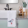 Seagull Portrait 2-Piece Hand Towel Set, White