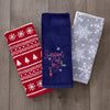 Season Of Joy 2-Piece Hand Towel Set, Navy