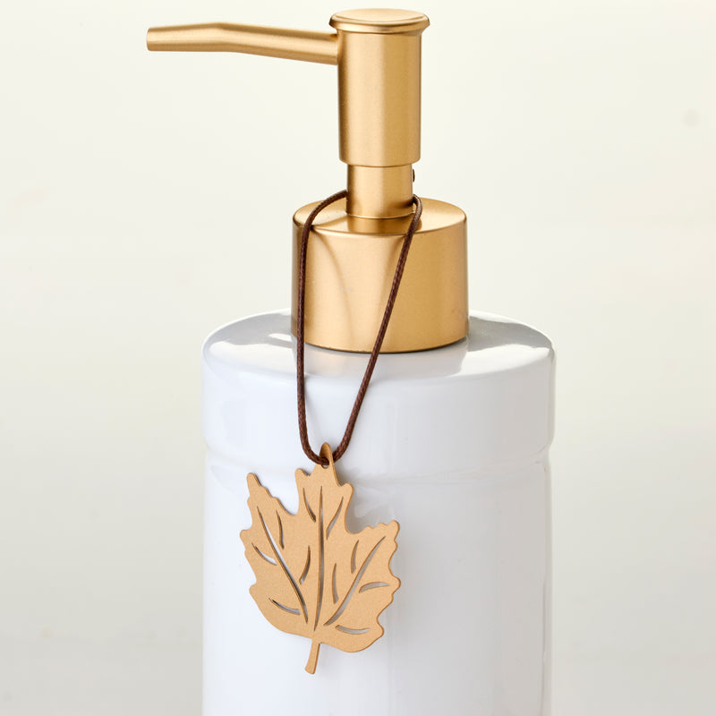 Seasonal Charm 5-Piece Soap Dispenser Set, White
