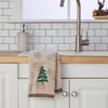 Seasonal Fir Jacquard 2-Piece Hand Towel Set, Wheat