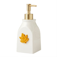 Seasonal Lotion/Soap Dispenser, White/Gold