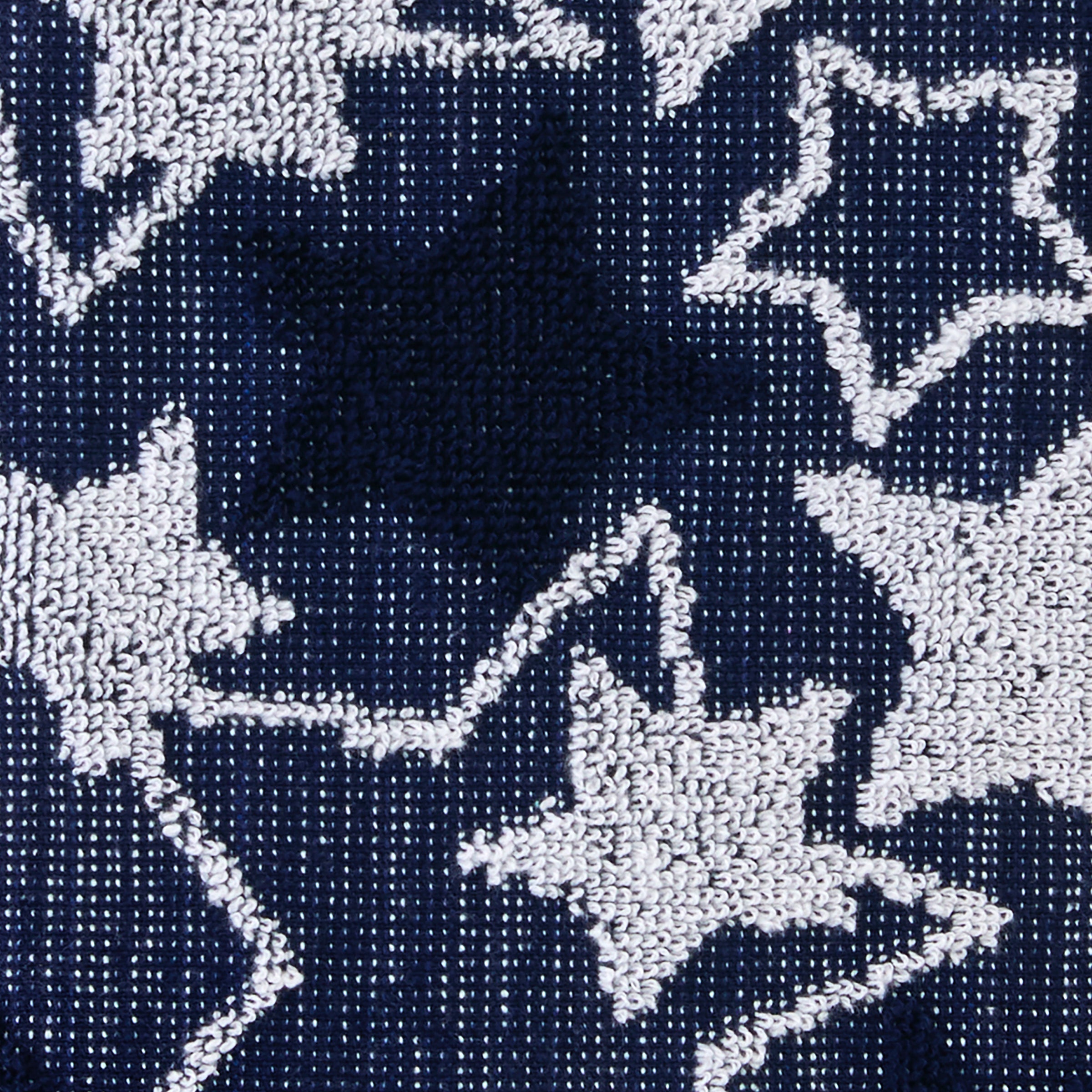 Seasonal Stars Jacquard 2-Piece Hand Towel Set, Navy