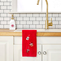 Holiday Drinks 2-Piece Hand Towel Set, Red