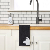 Ghost 2-Piece Hand Towel Set, Black