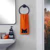 Shadow Eyes 2-Piece Hand Towel Set, Orange