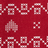 Snowflake Winter 2-Piece Kitchen Dish Towel Set, Red/Multi