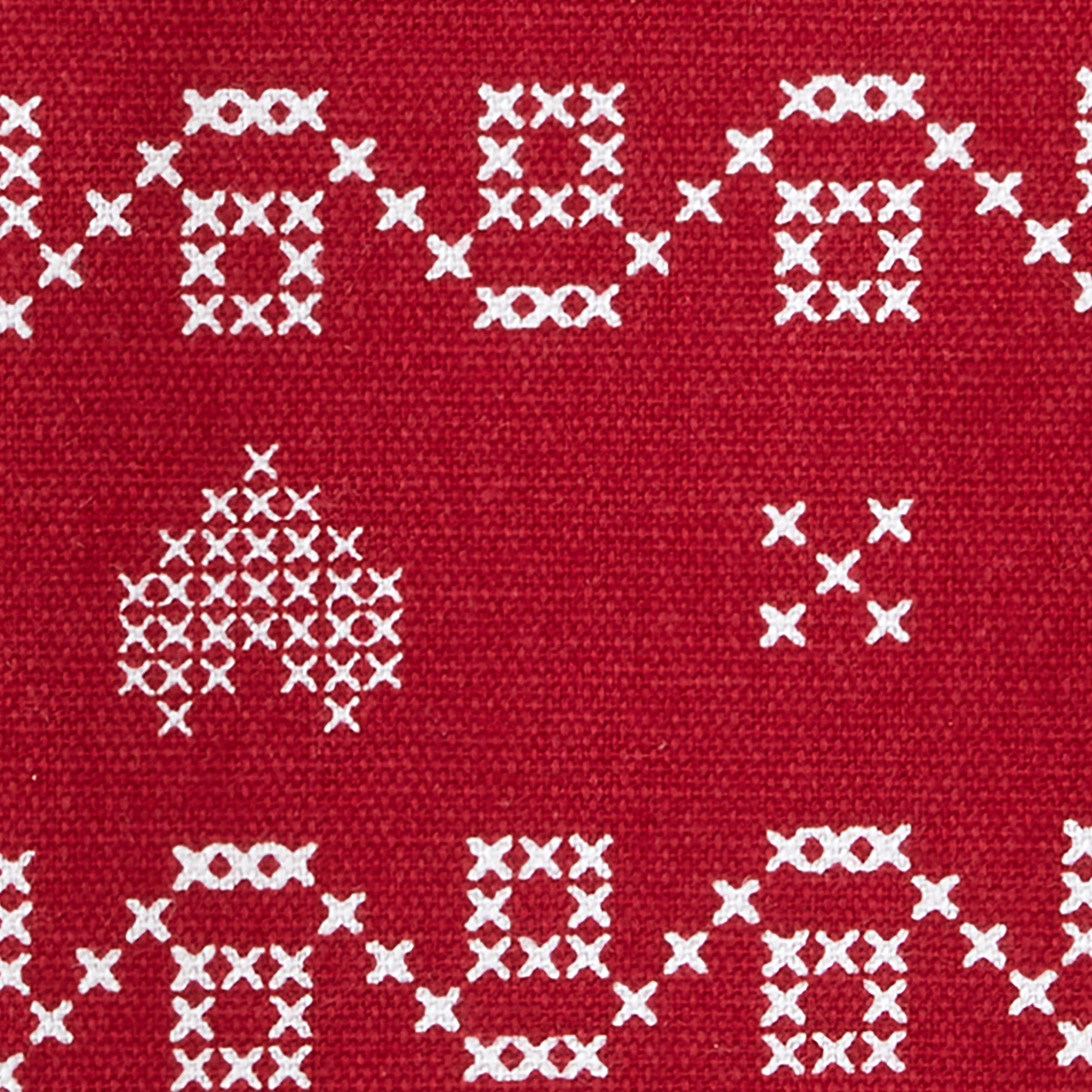 Snowflake Winter 2-Piece Kitchen Dish Towel Set, Red/Multi