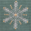 Snowflake 2-Piece Hand Towel Set, Sage