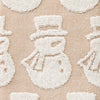 Snowman Jacquard 2-Piece Hand Towel Set, Tan