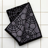 Spider Web Jacquard 2-Piece Hand Towel Set, Black