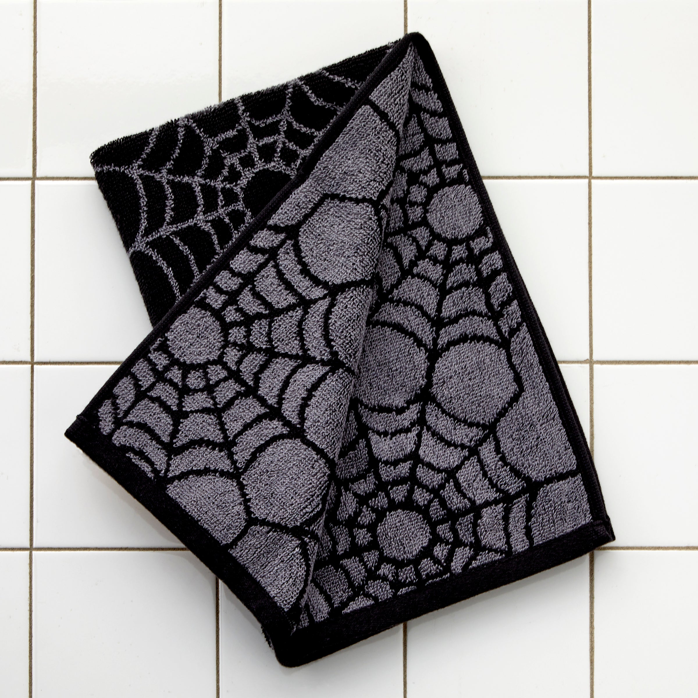 Halloween Spiderweb BOO Kitchen Towel, Orange Stripe Turkish Towel –  Candicouturedesigns