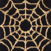 Spider Web Jacquard 2-Piece Hand Towel Set, Black/Gold