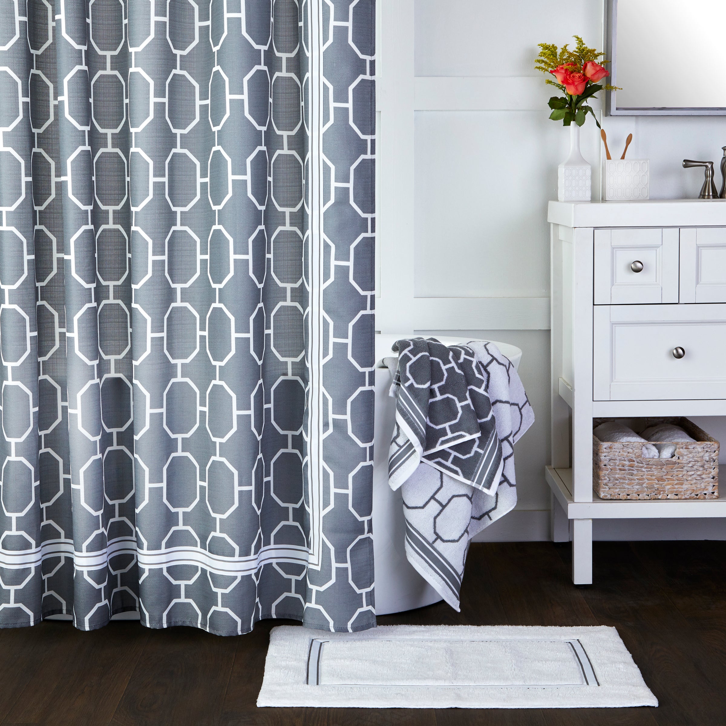 Vern Yip by SKL Home Lithgow Cotton Tufted Rug, White