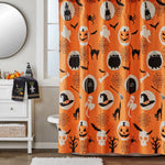 Spooky Good Time Shower Curtain, Orange/Multi