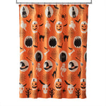 Spooky Good Time Shower Curtain, Orange/Multi